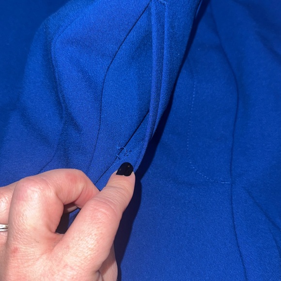 Zara High Waisted Pant Cobalt Blue Size Medium (More like a small) Office Work - Picture 7 of 13